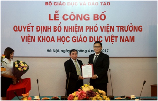 Công bố quyết định bổ nhiệm Phó Viện trưởng Viện Khoa học giáo dục Việt Nam
